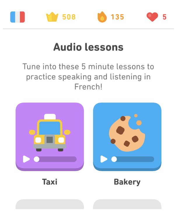 Audio lessons