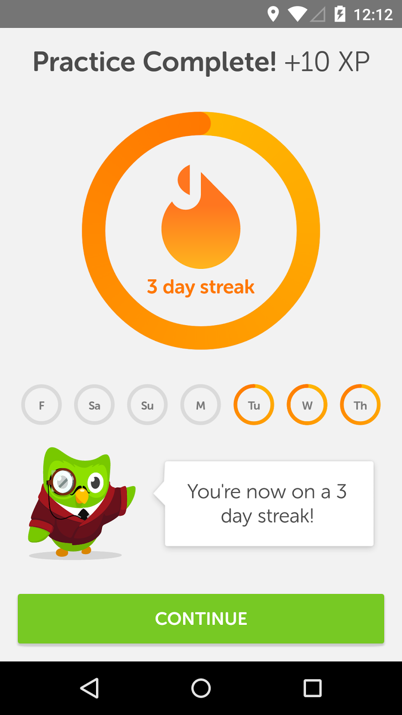 Keeping a streak