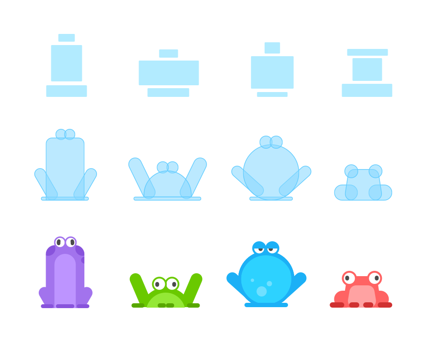 Shape language: Duolingo's art style