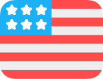Adapted version of the United States flag, with 6 stars and 9 stripes