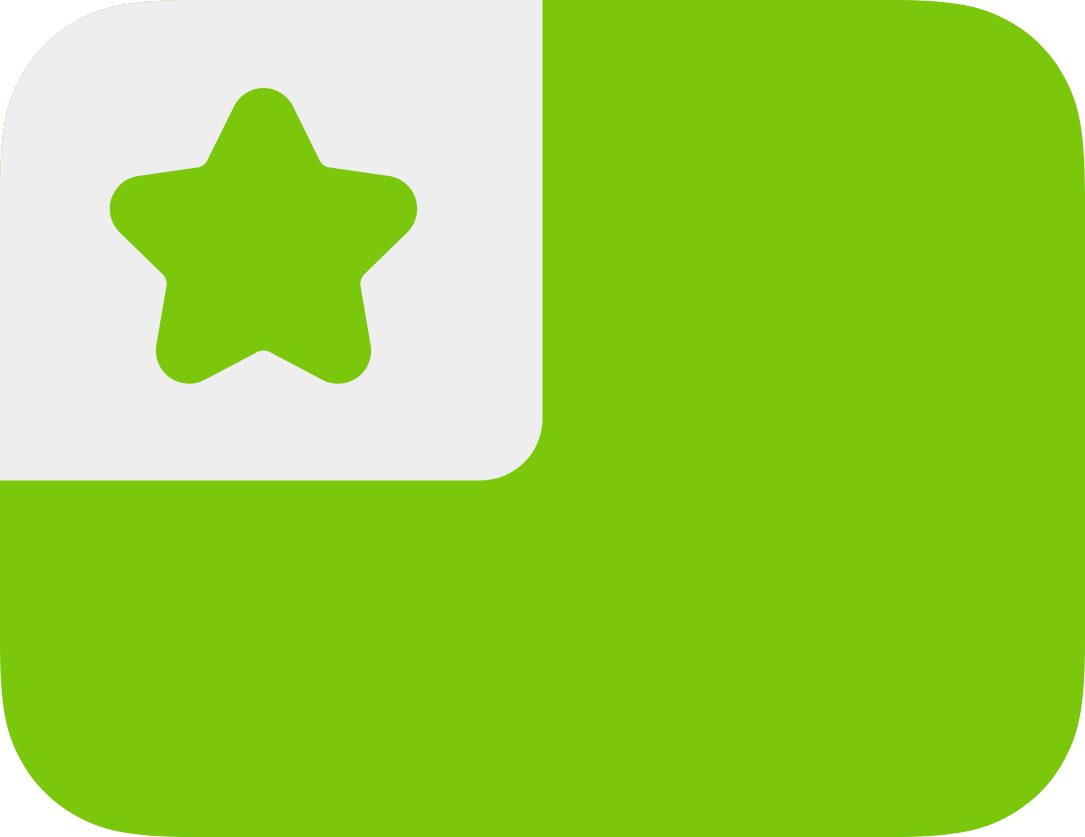 green Esperanto flag with star at top left