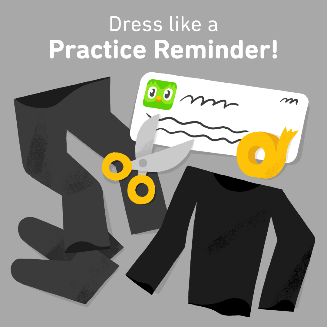 Duolingo Practice Reminder costume