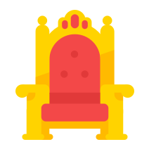 Illustration of a golden throne