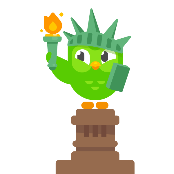 Duo as the Statue-of-Liberty