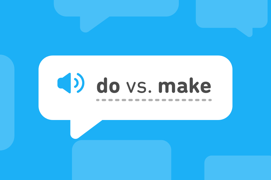 What is the difference between "do" and "make" in English?