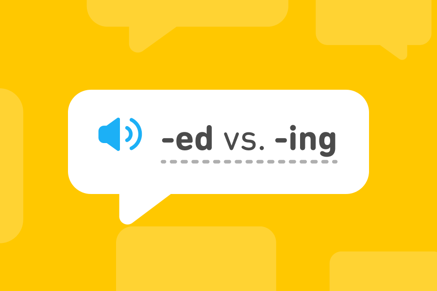 How to use -ed and -ing adjectives in English