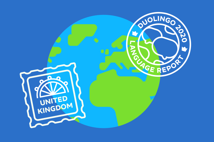 2020 Duolingo Language Report: United Kingdom