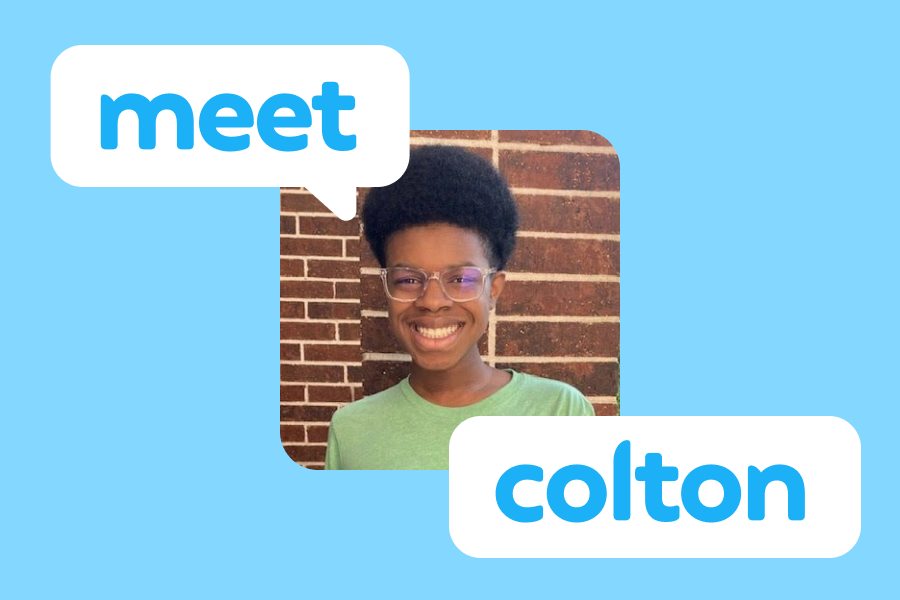 Meet Colton, whose Duolingo Spanish lessons helped him soar to the top of the class!