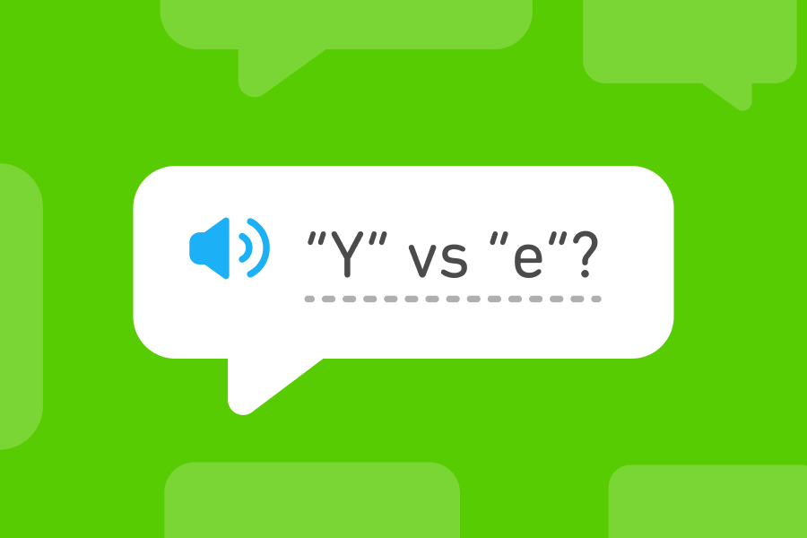 "Y" vs. "e": What does "y" mean in Spanish?