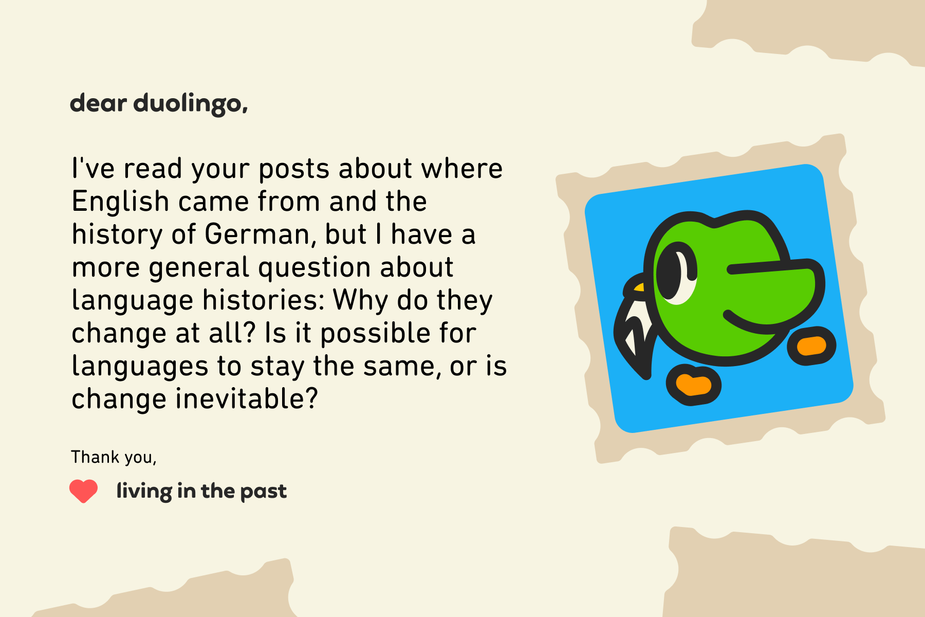 Why Do Languages Change Over Time and Can Change Be Avoided?