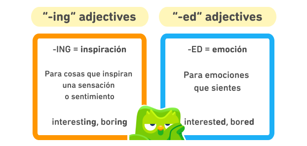 Cómo Usar -ed And -ing Adjectives En Inglés